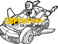 Joc Superhero Cars Coloring Book