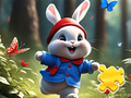 Joc Jigsaw Puzzle: Running Rabbit