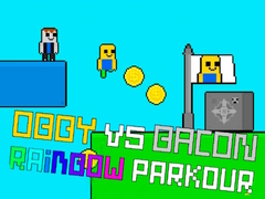 Joc Obby vs Bacon Rainbow Parkour