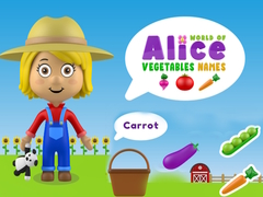 Joc World of Alice Vegetables Names