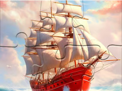 Joc Jigsaw Puzzle: White Sailing Boat