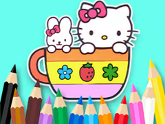 Joc Coloring Book: Kitty Cup