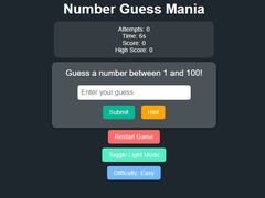 Joc Number Guess Mania