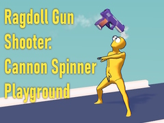 Joc Ragdoll Gun Shooter: Cannon Spinner Playground