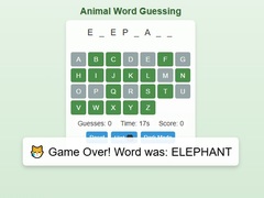 Joc Animal Word Guessing Game