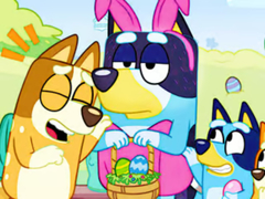 Joc Jigsaw Puzzle: Bluey Easter Dress Up
