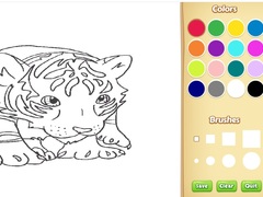 Joc Baby Tiger Coloring Book