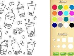 Joc Cute Boba Coloring Book for Kids