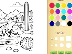 Joc Desert Animals Coloring Book for Kids