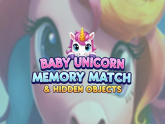 Joc Baby Unicorn Memory Match & Hidden Objects