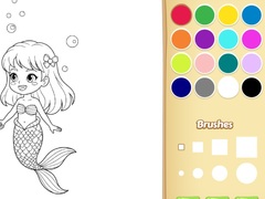 Joc Mermaid Coloring Book For Kids