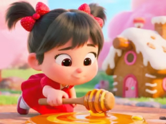 Joc Jigsaw Puzzle: Honey Girl Candy House