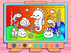 Joc Coloring Book: Kawaii Sea Animals