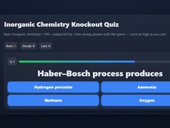 Joc Basic Inorganic Chemistry Quiz