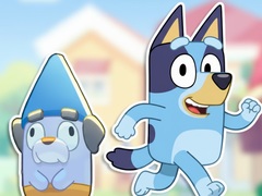Joc Jigsaw Puzzle: Bluey & Bingo Obstacle Course