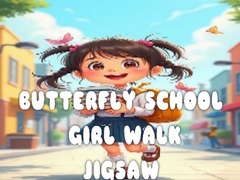 Joc Butterfly School Girl Walk Jigsaw