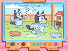 Joc Coloring Book: Bluey & Bingo Chasing Play