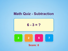 Joc Math Quiz - Subtraction