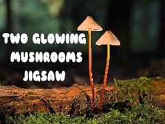 Joc Two Glowing Mushrooms Jigsaw