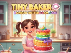 Joc Tiny Baker: Rainbow Buttercream Cake