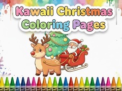Joc Kawaii Christmas Coloring Pages