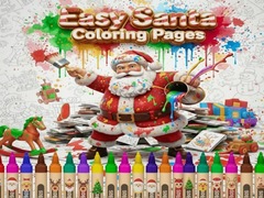Joc Easy Santa Coloring Pages