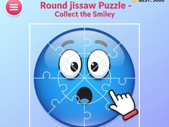 Joc Round jigsaw Puzzle - Collect the Smiley