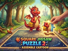 Joc Square jigsaw Puzzle 2 - Assemble Cartoon