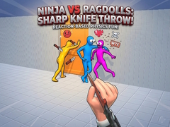 Joc Ninja vs Ragdolls: Sharp Knife Throw!